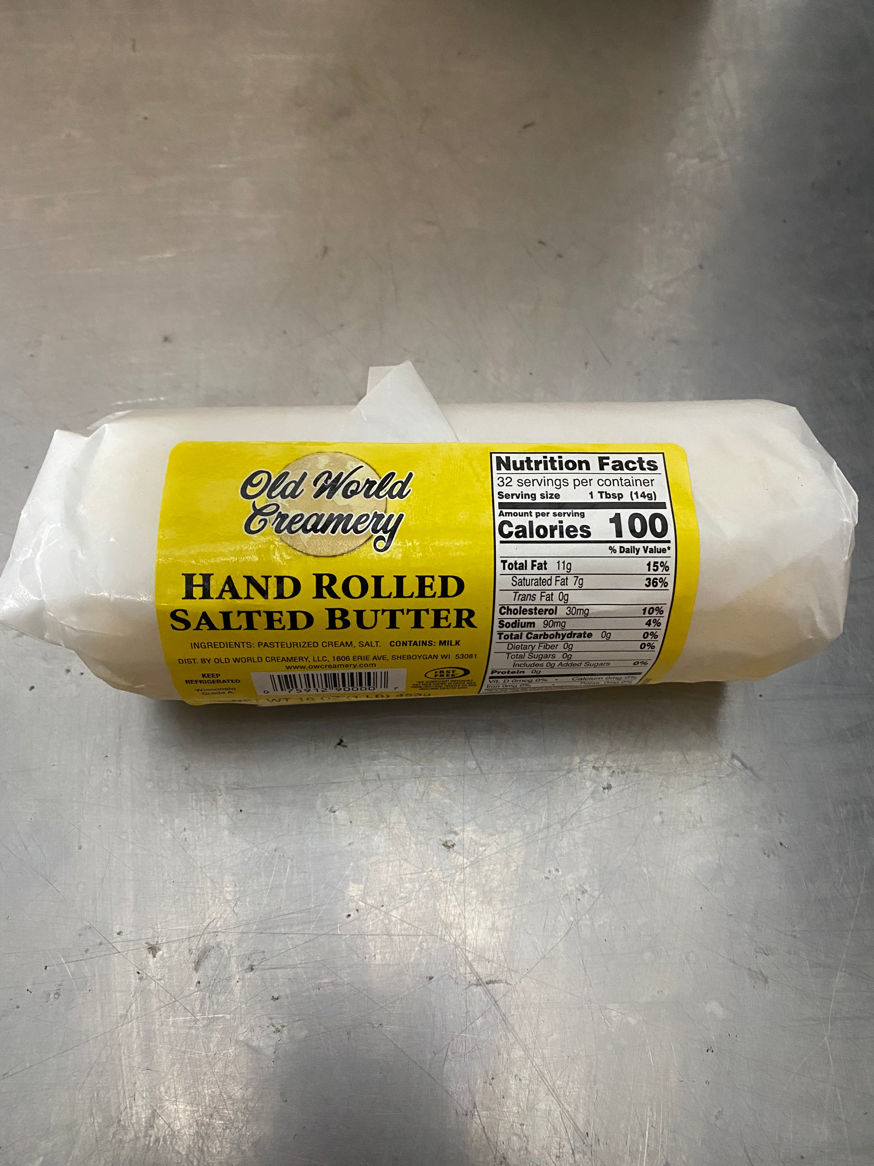 Butter - Hand Rolled - Salted